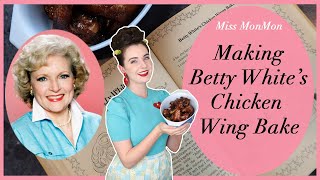 Making Betty White's Chicken Wings Bake - Vintage Cooking Adventures