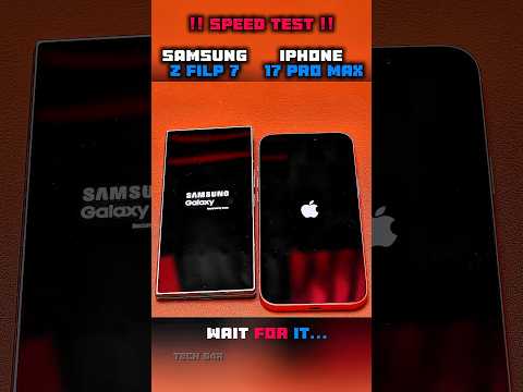 🚀🥶 I PHONE 17 PRO MAX VS GALAXY z Fold 7 SPEED TEST !!