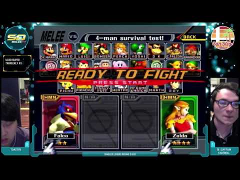 UCSD STW #3 - toastyb vs. IX | Captain Faceroll - Singles Top 48 LR5 - SSBM