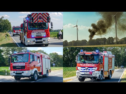 [F3-Brennt Pferdestall] Großbrand | Feuerwehr Lohne, Lüsche, Essen/OL und Dinklage | Einsatzfahrten