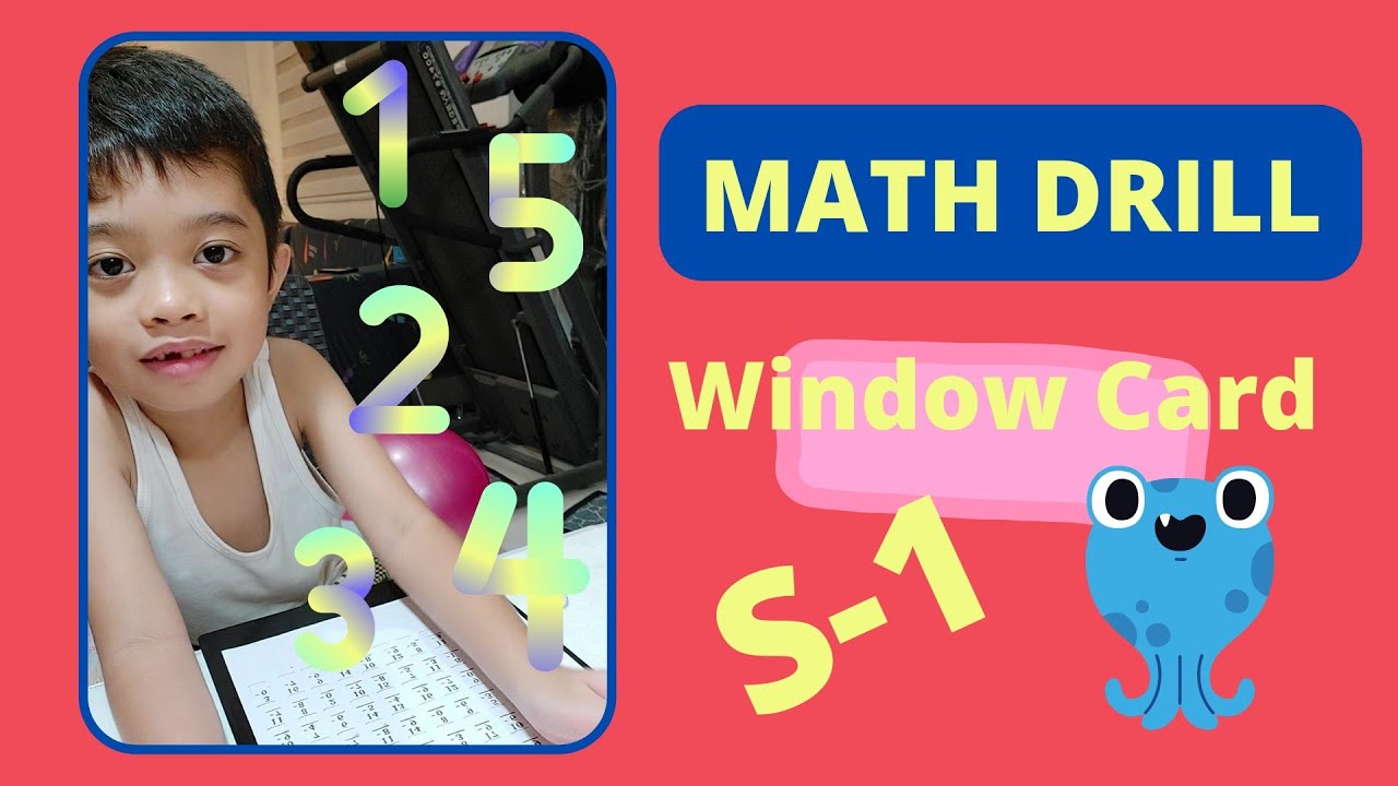 Subtraction Window Card | S-1 Grade 1 | Math Drill