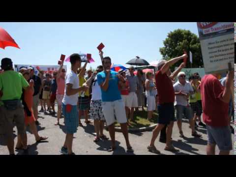 Umfahrung Munderfing-Mattighofen - Protest Spatenstich