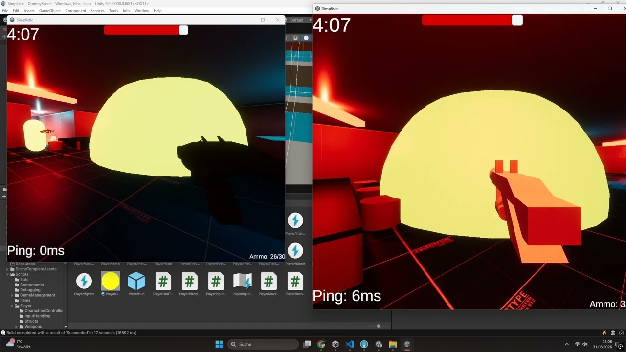 Unity Multiplayer FPS Grenade Launcher test
