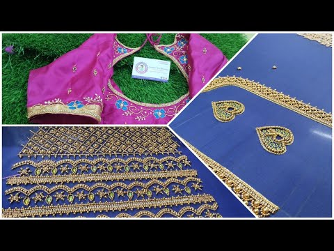 #Grand #aariwork Design/#Flower aari design#maggamwork #aariembroidery #fashiondesigner