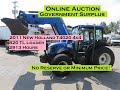 July 5th, 2023 Auction - LOT: N-1018: 2011 New Holland 4x4 T4020 w/ 820TL Loader - ONLY 2913 hrs