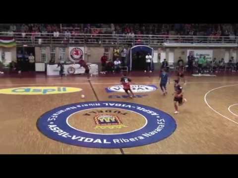 Gol de Rivillos (1-6) en el Aspil Vidal Ribera Navarra - Movistar Inter J3