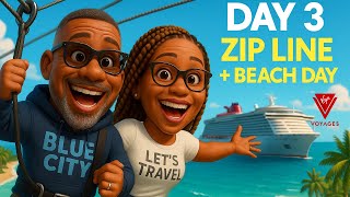 Virgin Voyages Valiant Lady Cruise Day 3 – Zip Line & Dominican Beach Port Adventure!