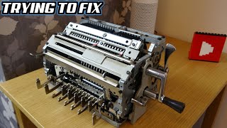 Trying to FIX a Mechanical BEAUTY - Vintage CALCULATOR