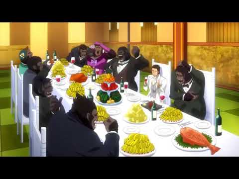 [Gintama] - Kondou Isao meeting the Gorilla Family uho uho....