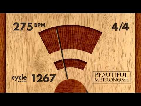 275 BPM 4/4 Wood Metronome HD