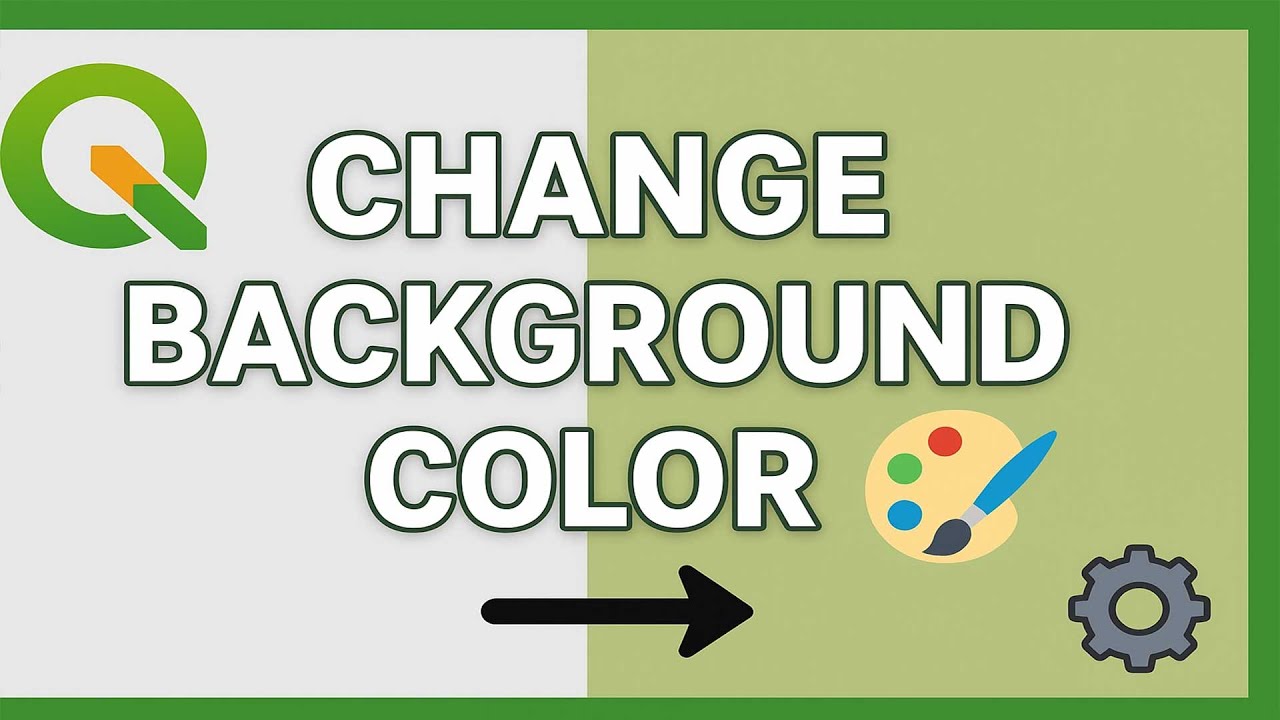 002 How to Change Map Background Color in QGIS | Quick Customization Guide.