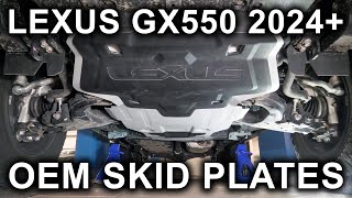 Lexus GX550 (2024-2025): OEM Skid Plates Installation.