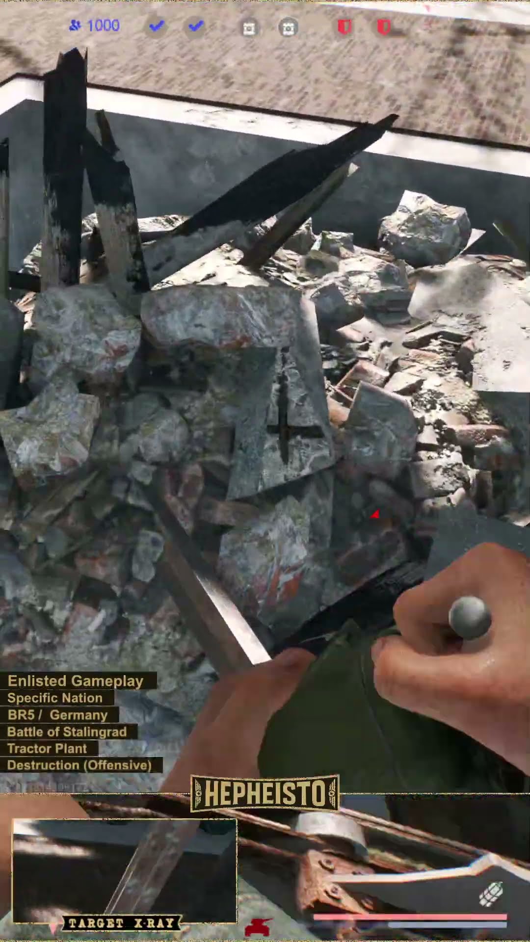 Engineer eliminates Tank KV-2 (1939) with TNT Charge