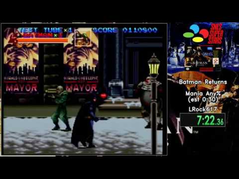 SNES Super Stars 2017 [92] - Batman Returns (Mania Any%) by LRock617