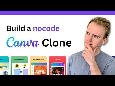 How to build a no code Canva clone with Bubble io thumbnail