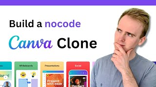 How to build a no code Canva clone with Bubble io thumbnail