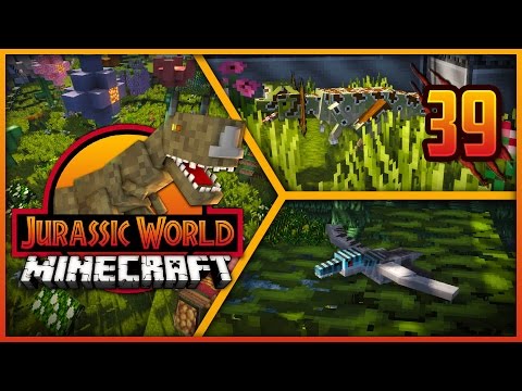 Minecraft Jurassic World - Episode 39 - BABY DILOPHOSAURUS!