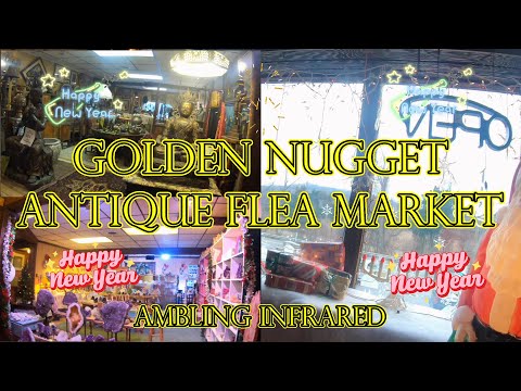 Golden Nugget Antique Flea Market - in DECEMBER - 4K- Lambertville NJ - New Years Weekend