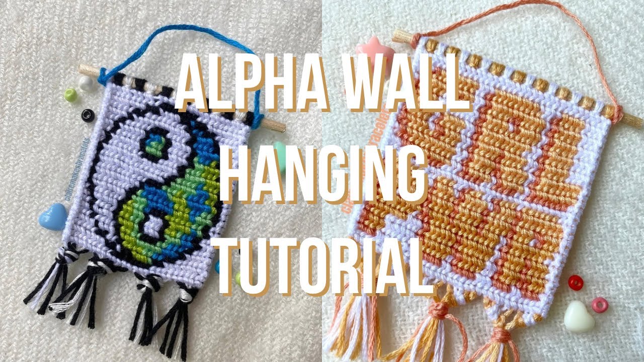 How to Start an Alpha Pattern Wall Hanging - Friendship Bracelet Tutorial