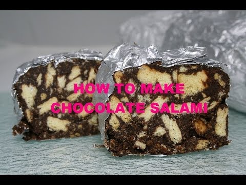 How to make Chocolate Salami, salami de chocolate, Salame de Chocolate - easy recipe