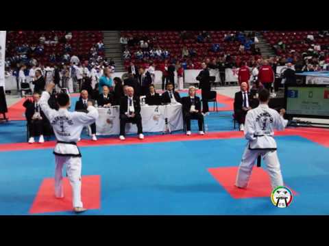 Taekwon-Do ITF, Li Andrey(RUS)vsRachkovsky Aliaksei(BLR),pattern in European Championship2017