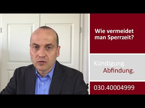 Abfindung - Wie vermeidet man Sperrzeit beim Arbeitslosengeld? | Fachanwalt für Arbeitsrecht