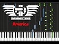 Rammstein - America (  ) (ORIGINAL MIDI + ...