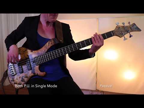 Maruszczyk Frog Omega 5A Buckeye Burl Live Demo - BassFreaks.net