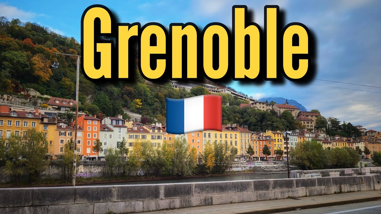 Immersive street-level walking tour through Grenoble Notre Dame, France, showcasing authentic urban landscapes, local architecture, and the vibrant atmosphere of the city's neighborhoods