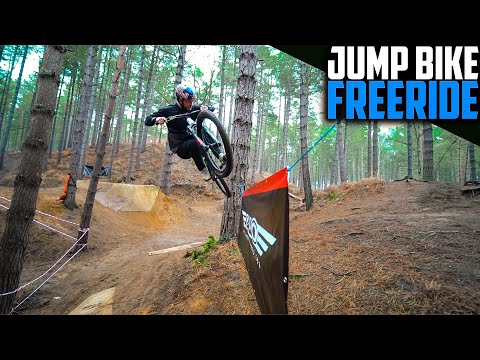 CUSTOM FREERIDE LINES ON MY DIRT JUMP BIKE!!