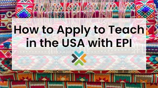 Webinar: How to Apply to Teach in the USA with EPI 3.19.24