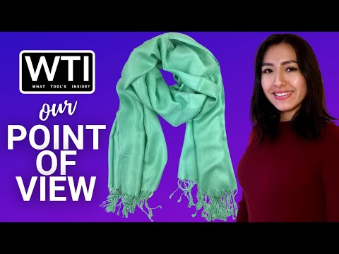 Plum Feathers Metallic Fashion Scarf - WTI product video review