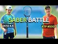 Can An ATP 500 Beat A USTA 4.5 With A 37sq inch Racket? - Set vs Winston Du!