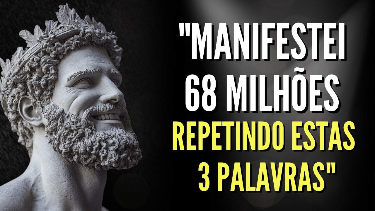 Você Só Precisa Repetir 3 Palavras e o Dinheiro FLUIRÁ SEM ESFORÇO  | Ensinamentos Estoicos