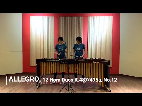 ABRSM G3 Percussion 2020 (C9) Allegro, 12 Horn Duos, K.487/496a, No.12  - Wolfgang Amadeus Mozart
