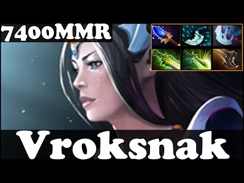 Dota 2 - Patch 6.87 Vroksnak 7400 MMR Plays Mirana - Pub Match Gameplay