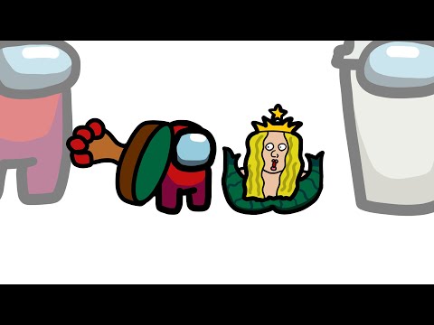 Mini Crewmate Kills 6 Commercial Characters | Among Us