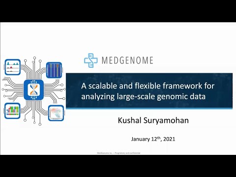 A Scalable and flexible framework for analyzing large scale genomic data - MedGenome Webinar Series