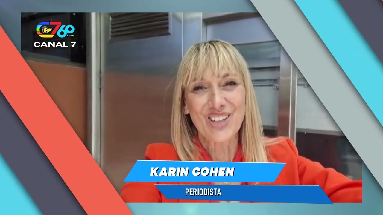 ¡Felices 60 años Canal 7! El saludo de Karin Cohen