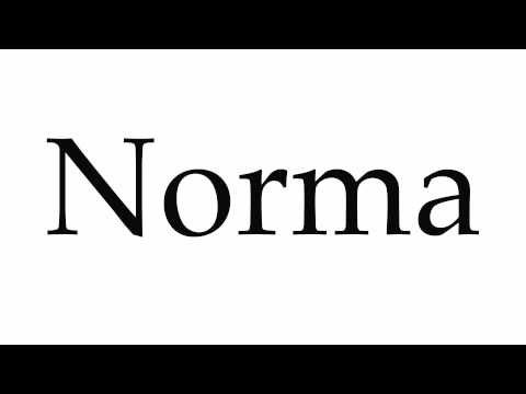 How to Pronounce Norma
