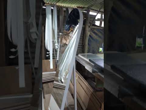 KACA CERMIN STANDING MIRROR OVAL FRAMELESS JUMBO 42*152 CM