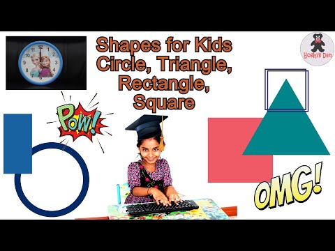 Basic Shapes for Kids | Circle, Triangle, Rectangle and Square | Yoshi's Den | Yoshitha Shankar