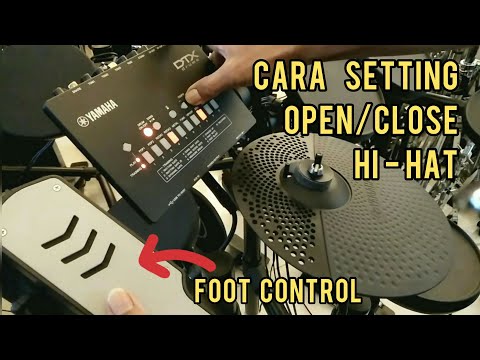 Cara Seting Hi hat Clutch Pedal Control | Yamaha Dtx 452k 402 432
