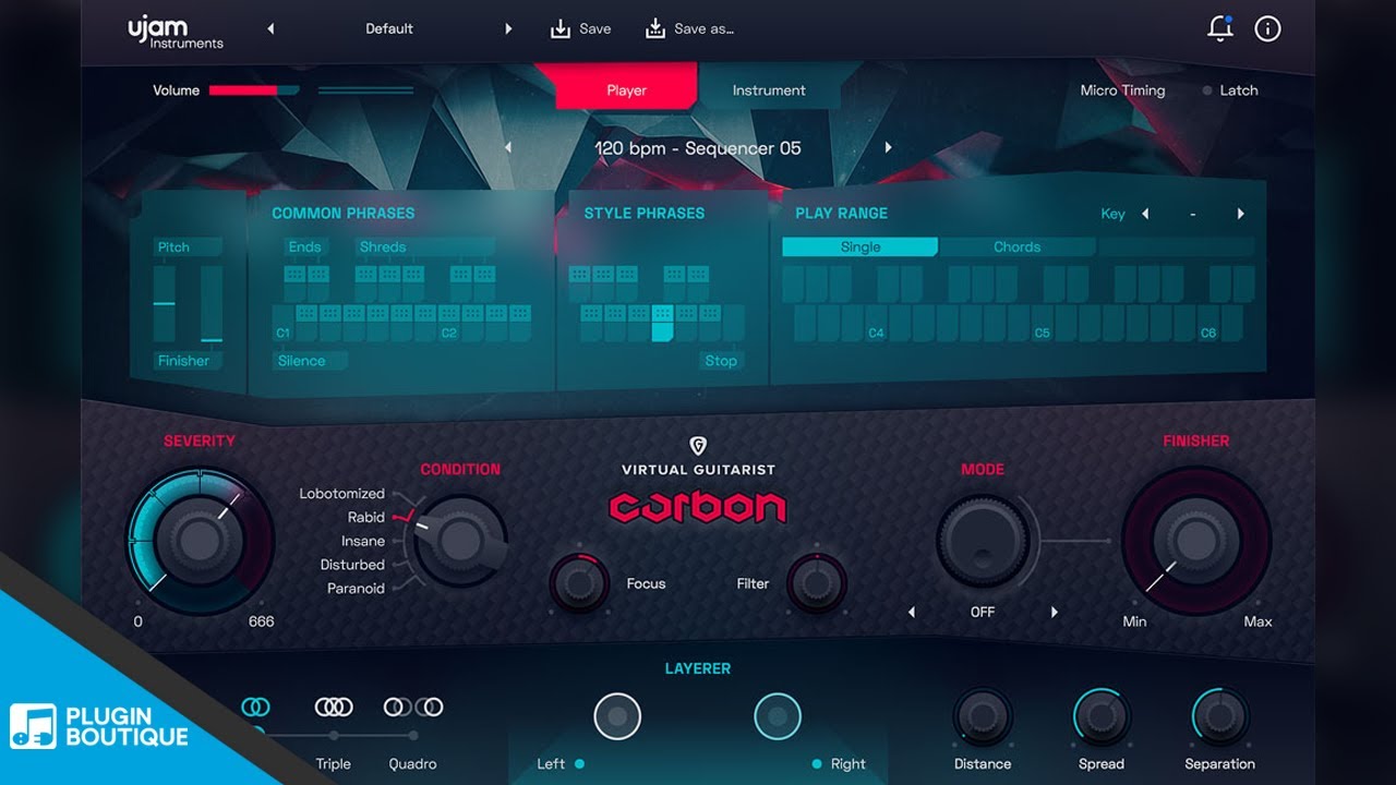 Free VST Plugin Carbon By UJAM Electric Guitar VSTi Instrument