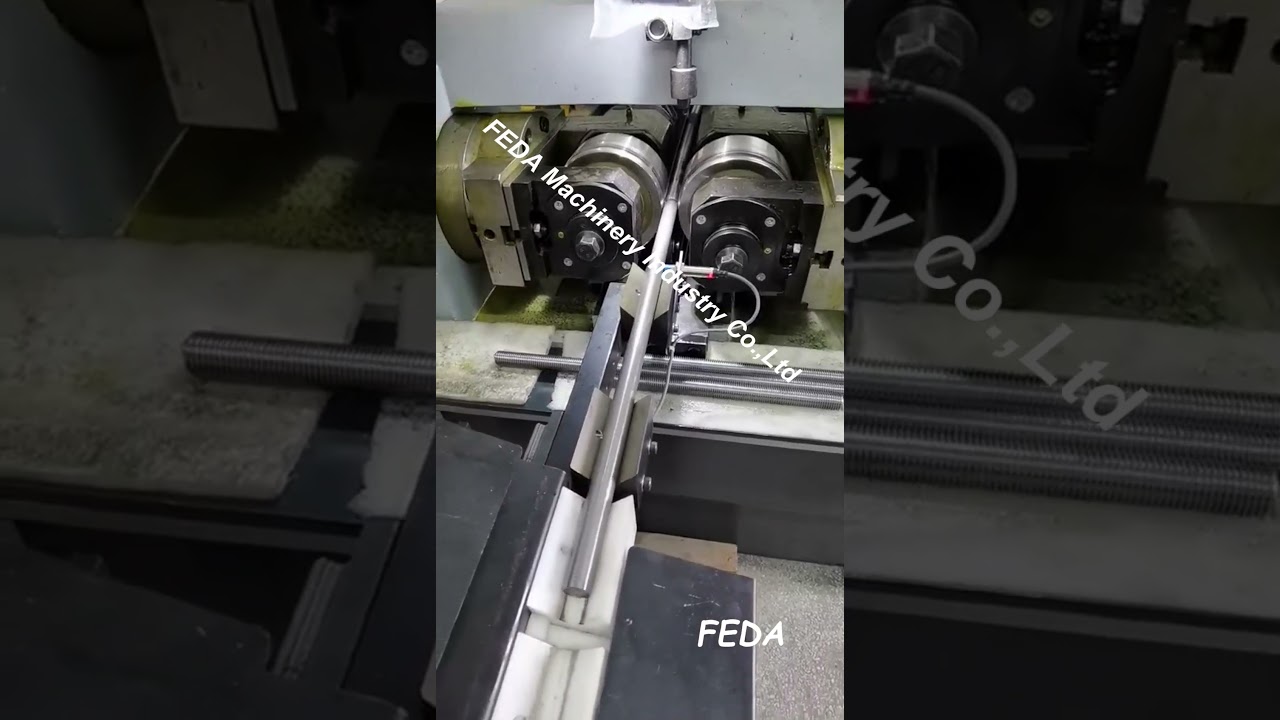 Fully automatic two-wheel hydraulic thread rolling machine FD-15 #machine  #automatic #thread #cnc