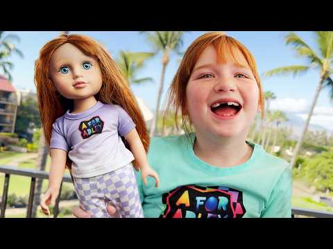 FOREVER FRiEND SUMMER!!  Adley & Navey give their Dolls a Fashion Makeover in Hawaii Salon and Spa