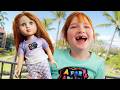 FOREVER FRiEND SUMMER Adley Navey Give Their Dolls A Fashion Makeover In Hawaii Salon And Spa