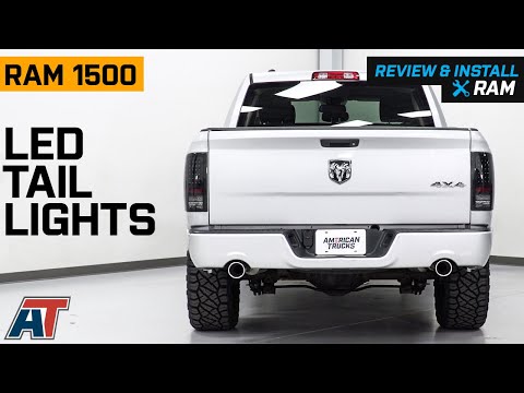 2009-2018 RAM 1500 LED Tail Lights; Smoked Review & Install