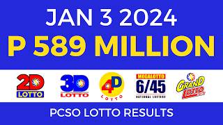 Lotto Result Today 9pm January 3 2024 [Complete Details]
