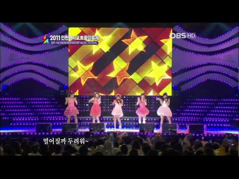 110716 Girl's Day - Twinkle Twinkle & Hug Me Once @ OBS 2011 Incheon Pentaport Music Festival